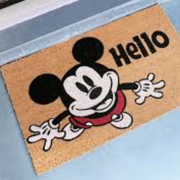 Disney Other New Disneys Mickey Mouse Coir Hello Mat Poshmark